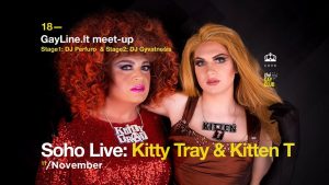 Kitty Tray and Kitten T at SOHO Gay Club in Vilnius